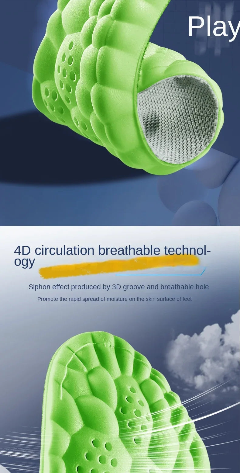 Wellness 4D Soft Latex Orthopedic Insole