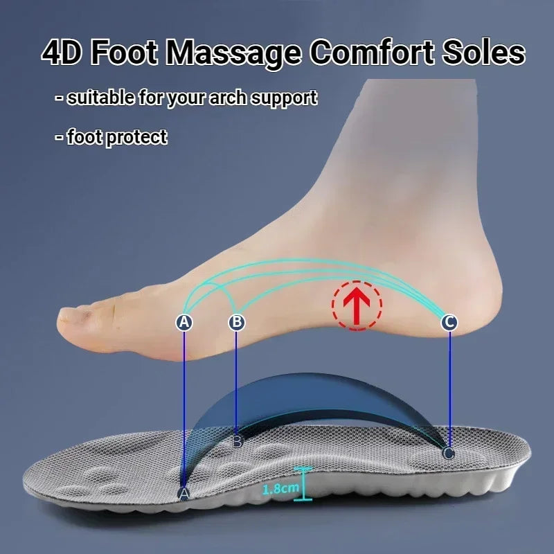 Wellness 4D Soft Latex Orthopedic Insole