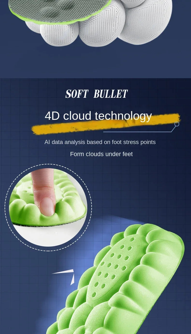 Wellness 4D Soft Latex Orthopedic Insole